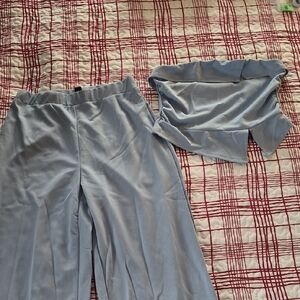 SHEIN Soft Blue Apparel Set